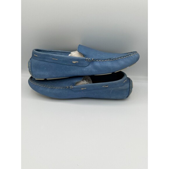 Tommy Bahama Pagota Blue Leather Driving Loafers Mens Size 11.5M